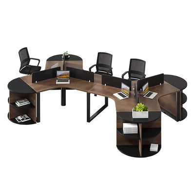 Werkruimtes Kantoormeubelen Houten bureau en stoel combinatie voor 3/6 personen