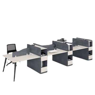 Hoofdmateriaalpaneel/glas/stof/staal kantoorwerkstation Bureaubureau voor op maat gemaakte meubels
