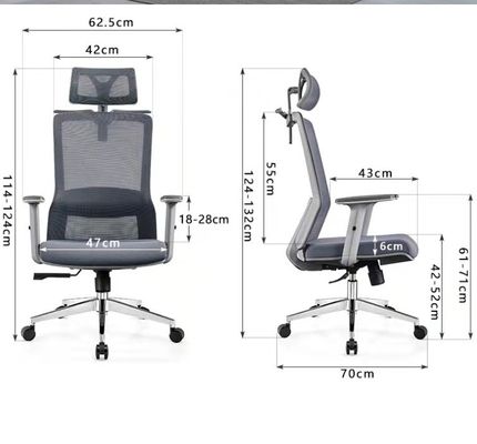 Mesh Back en PU Padded Seat Office Chair voor Fashion Office door Mike-H