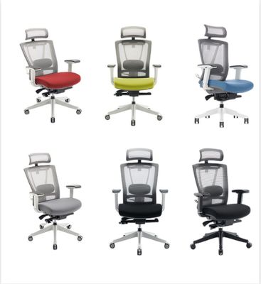 Moderne blauw en zwart Executive draaiende kantoortaakstoel voor ergonomisch werkstation