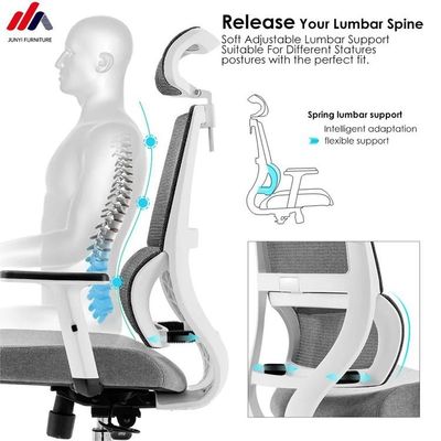 Lichte Taipan kantoorstoel met hoge rug Aluminium frame en ergonomisch ontwerp