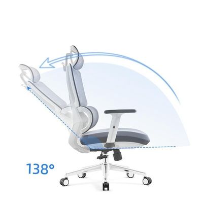 Metalen raam Executive Office Chair Comfortable Mesh Ergonomische PC stoel voor lange uren