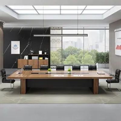 25 mm Dikte Tafel Hoofd kantoormeubelen Conferentie Lange tafel voor grote onderhandelingen