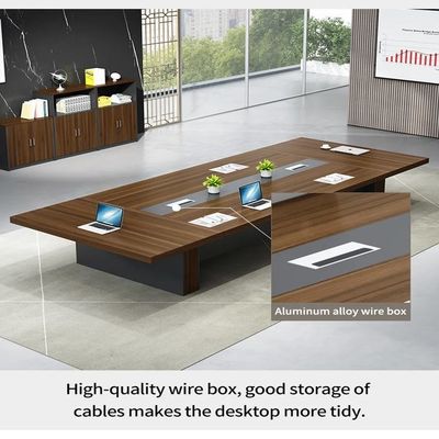 E1 MDF/MFC Melamine Board Grote vergadertafel Moderne conferentietafel voor multifunctioneel