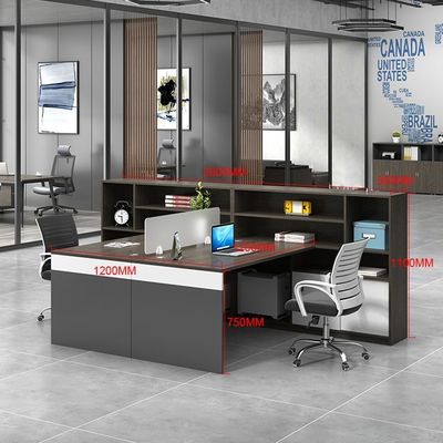 Kantoormeubilair Computer Desk Werkstation met aangepaste kleuren Personeel Open bureau