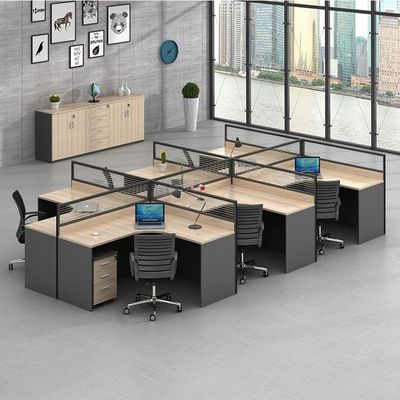 25 mm dikte tafeltop werkstation meubels voor school kantoor bureau met afscherming