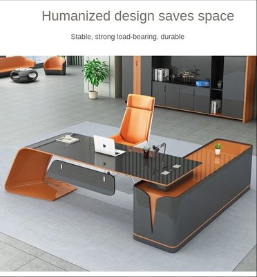Maak een professionele werkruimte met bakverf L-vormige Executive Office Desk
