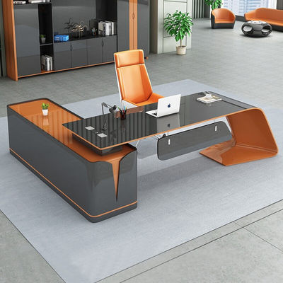 Maak een professionele werkruimte met bakverf L-vormige Executive Office Desk