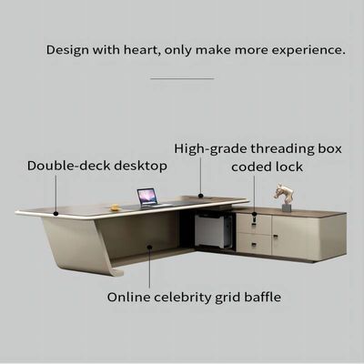 Gepersonaliseerde kleuren Moderne hout Home Office Computer bureau met aanpasbare lade